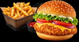 chicken burger fries combo