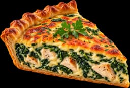 chicken spinach quiche