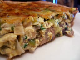 mushroom leek quiche